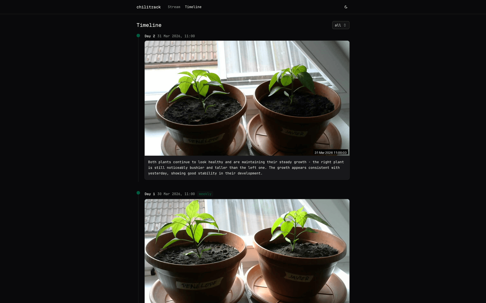 ChiliTrack project screenshot