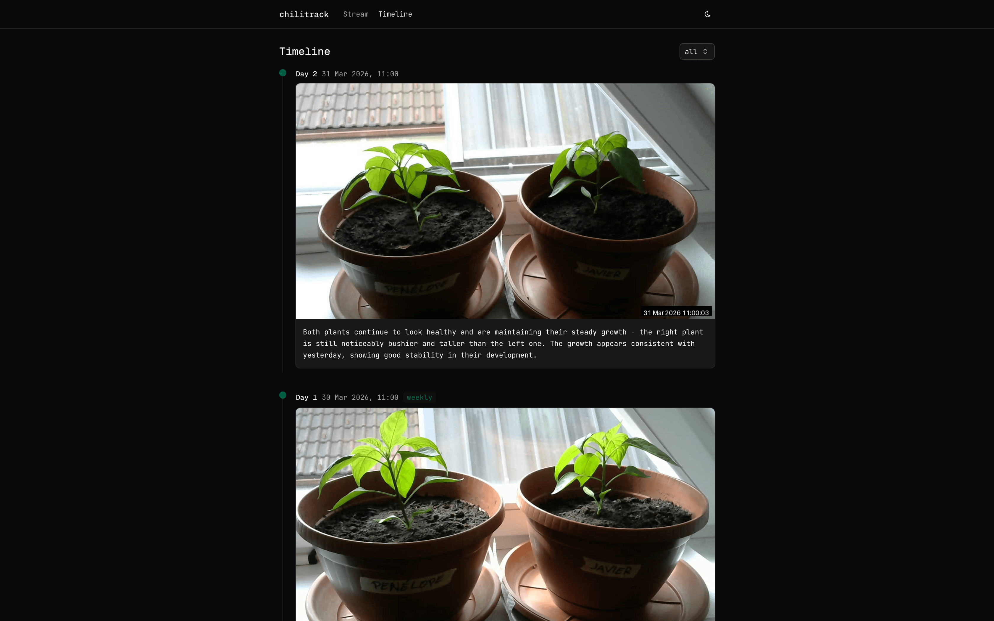 ChiliTrack project screenshot
